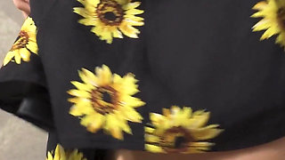 Teen Amateur Dancing And Flashing Her Ass Under Skirt