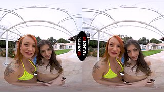 3Way: My Horny Wife & Neighbors Teen Stepdaughter Take Turns Fucking Your Big Dick! - RealHotVR
