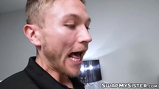 Naughty Sophia Burns organizes a wild foursome for petite virgin Coco Lovelock