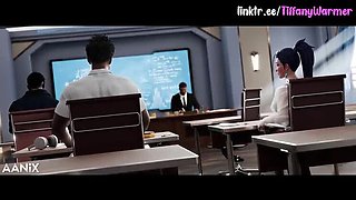 TiffanyWarmer Gangbanged in Class for Cheating - Anal Blowjob Creampie Hardcore