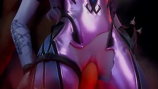 Bald Pussy Widowmaker Gets a Nice Standing Fuck