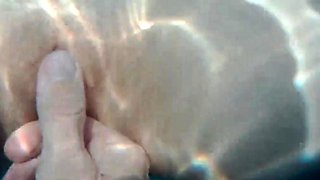 Skinny Dipping and Teasing in the Garden Pool - Amateur Teen