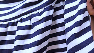 Totally Stranger Huge Cumshot Inside My Panties in a Bus