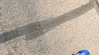 Thick BBW wife public nude blowjob! BadBlondieMonroe