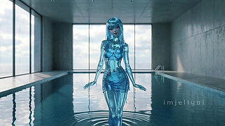 Aqua Jelly Drips Faster - ASMR Pool Fantasy