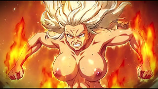 Ai Made Anime Scenes with Topless Women