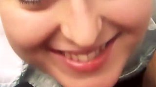 Boss facefucks secretary and cums in her mouth