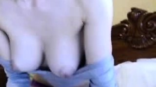 Adorable blonde teen slut with big boobs flashing in public
