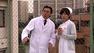 Horny Japanese girl in Fabulous Nurse, Handjob JAV scene