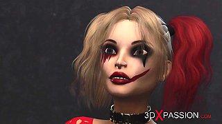 Insatiable Harley Quinn at prison guard movie