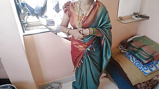 My desi indian wife fucked when she removing her saare
