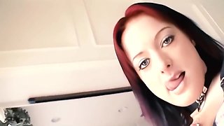 Melissa Lauren - Looks Into The Camera As She Licks And Sucks A Black Dick