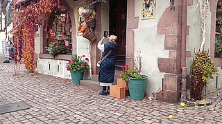 Blonde Mature Wife Enjoys Sex in Dress