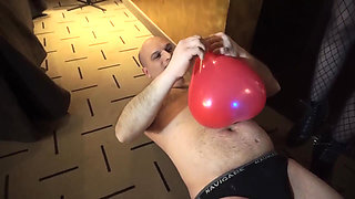 Trampling femdom chick punishing her slave