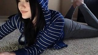 Pale amateur teen brunette Lynn Love