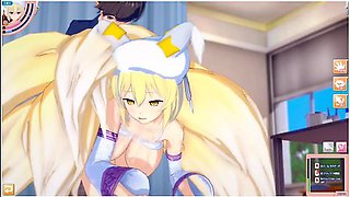 [hentai Game Koikatsu! ]have Sex With Touhou Big Tits Ran Yakumo.3dcg Erotic Anime Video