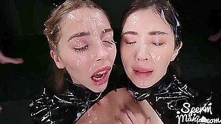 Sticky Bukkake Girls - Mary Popiense And Haruka Suzuno - Lucie Theodorova