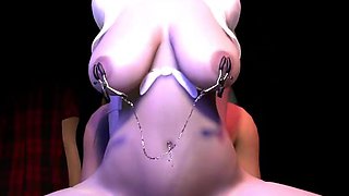 Stellar Blade Eve Riding - Pierced School Girl & Nipple Clamps