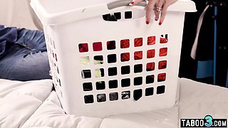 Stepmom gives a naughty task to stepson