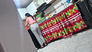 She Was Just Cooking in Her New Kitchen Until He Touched Her Ass