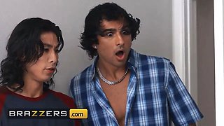 Brazzers - mummies Lexi Luna and Emily Addison have a sweat-soaked three way with lexi's stepson