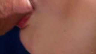 Super Sloppy Close up Blowjob with Facial From Sexy Redhead