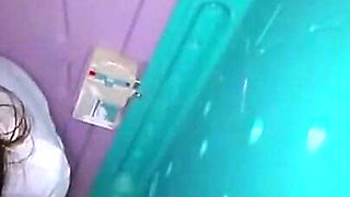 Fragile Heiress Heat as the Natural Rich Beauty Offers Warm Mouth Support Inside a Risky Temporary Booth