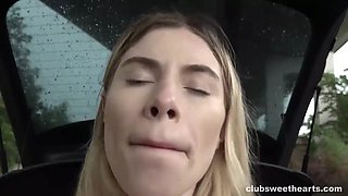 Tall Babe Fucked in the Trunk of a Car