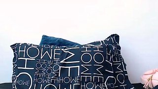 Close up teen foot worship