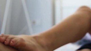 Bearded Professor Worships Students Feet