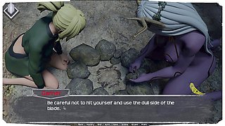 POV cowgirl cartoon sex with internal ejaculation and big tits from Gamerdark10