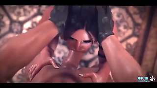Lara croft animation