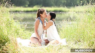 My Big Black Dick POV featuring Lexi Dona and Jenny Appach's wet pussy fingering movie