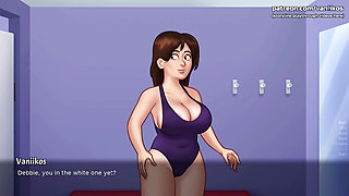 Summertime Saga v21.0.0 - Big Tits Stepmom Gives Blowjob In Shower To 18yo Stepson. He Cums In Her Mouth And She Swallows - #64