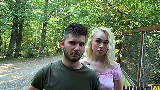 A guy shoots his wife fucking with another man in the forest