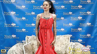 Bouncy girl's ebony pussy solo action