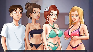 3 GIRLS ONE DICK SUMMERTIME SAGA SEX PARTY