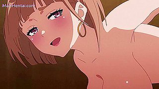 Tight Pussy and Loud Moans - Blonde Big Boobs Stepsis Shares Bed with Shy Stepbro (Anime Hentai)