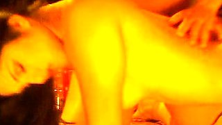 Party teens fingering and licking