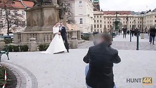 Hunt4k. nice teen bride gets banged for money in front of her groom