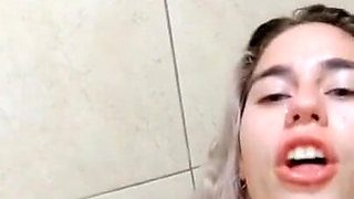 Drinking Pee Yellow and Cum Swallow - Bathroom