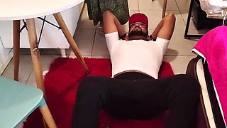 87-Year-Old Granny Gets Naughty in Kitchen with Horny Grandson