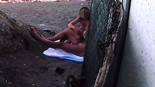 Flashing My Cock in Front of My Stepdaughter in a Beach and She Helps Me Cumshot in Front of Everyone
