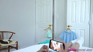 Blonde MILF Stepauntie Vivianne DeSilva Fucks Johnny Love After No-Knock Entry