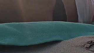 MILF Beach Blowjob with Swallow