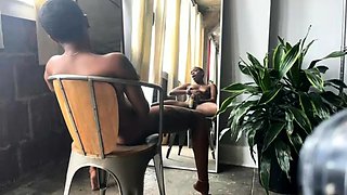 Hot Black Maid Does Some Webcam Black and Ebony