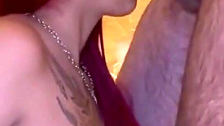 Big Booty Goth Girl Deepthroats, Licks Ass, Feet & Gets Creampied!