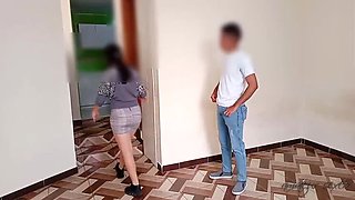 Evil Latina MILF Landlady Shows Big Ass, Offers Free Rent For Hardcore Anal Sex Before Husband Comes