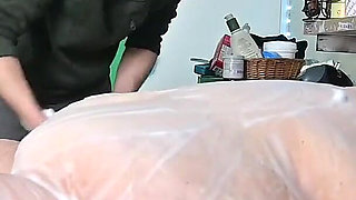 SSBBW and Slave Bed Bath Fun Part 2