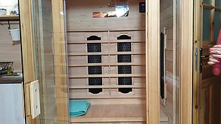 Wanilianna Pantyhosed in the Sauna